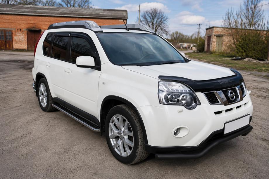 Nissan X-trail T31 2007–2014 Přední ochranný rám ST007 Black (nerez) Image