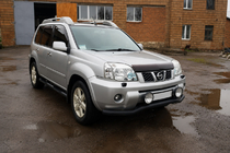 Nissan X-trail T30 2002–2007 Přední ochranný rám ST007 Black (nerez) fotografie 2