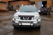 Nissan X-trail T30 2002–2007 Přední ochranný rám ST007 Black (nerez) fotografie 3