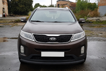 Kia Sorento II XM 2009–2014 Přední ochranný rám ST008 Black (2013-2015, nerez) fotografie 2