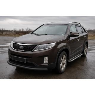Přední ochranný rám ST008 Black (2013-2015, nerez) Kia Sorento II XM 2009–2014 fotografie 1