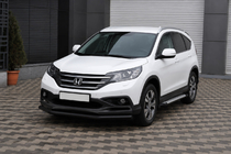Honda CRV 2012–2016 Přední ochranný rám ST008 Black (nerez) fotografie 3