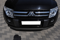 Mitsubishi Pajero Wagon III 1999–2006 Přední ochranný rám ST008 Black (nerez) fotografie 2