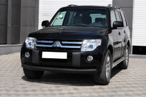 Mitsubishi Pajero Wagon III 1999–2006 Přední ochranný rám ST008 Black (nerez) fotografie 1