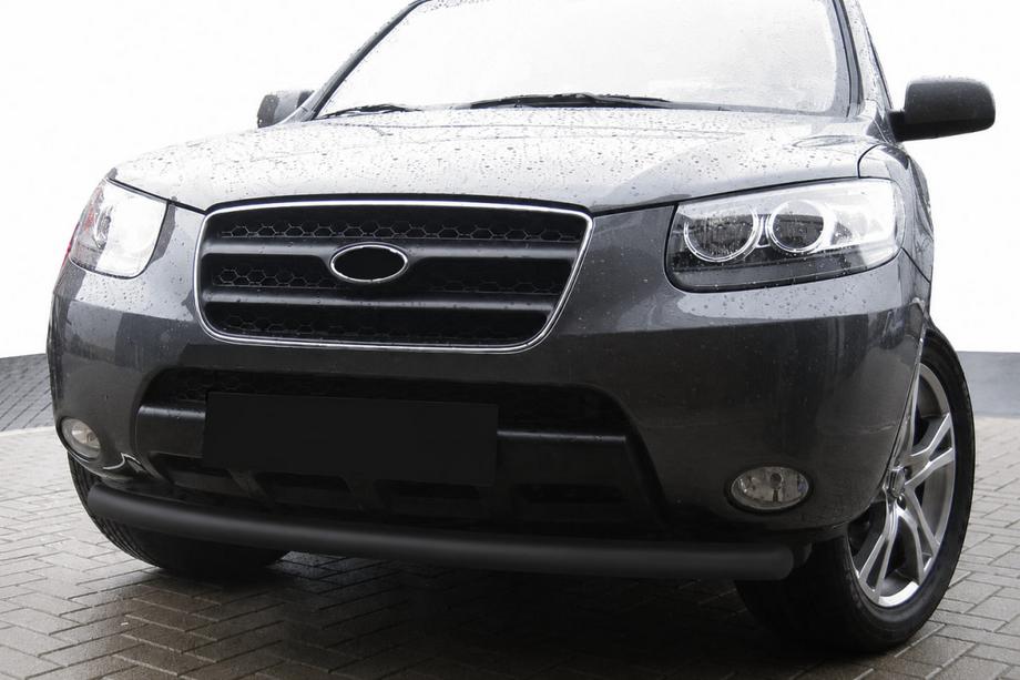 Hyundai Santa Fe 2 2006–2012 Přední ochranný rám ST008 Black (nerez) Image