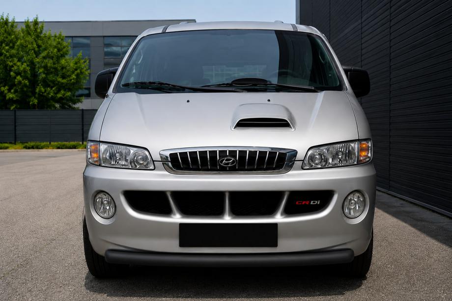 Hyundai H200, H1, Starex 1998–2007 Přední ochranný rám ST008 Black (nerez) Image