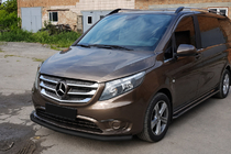 Mercedes Vito/V-class W447 2014– Přední ochranný rám ST008 Black (nerez) fotografie 2