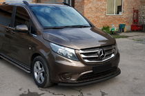 Mercedes Vito/V-class W447 2014– Přední ochranný rám ST008 Black (nerez) fotografie 3