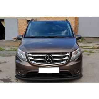 Přední ochranný rám ST008 Black (nerez) Mercedes Vito/V-class W447 2014– fotografie 1