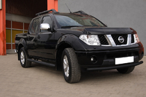 Nissan Navara 2006–2015 Přední ochranný rám ST008 Black (nerez) fotografie 2