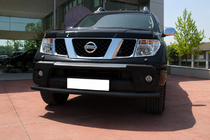 Nissan Navara 2006–2015 Přední ochranný rám ST008 Black (nerez) fotografie 3