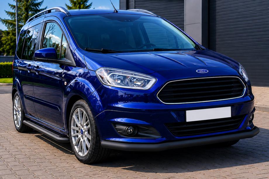 Ford Courier 2014–2023 Přední ochranný rám ST008 Black (nerez) Image