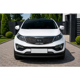 Přední ochranný rám ST008 Black (nerez) Kia Sportage 2010–2015