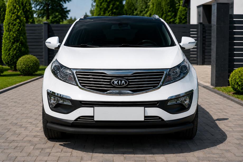 Kia Sportage 2010–2015 Přední ochranný rám ST008 Black (nerez) Image
