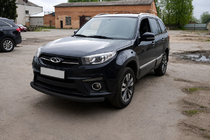Chery Tiggo 3 2005– Přední ochranný rám ST008 Black (nerez) fotografie 2