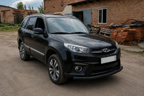 Chery Tiggo 3 2005– Přední ochranný rám ST008 Black (nerez) fotografie 3