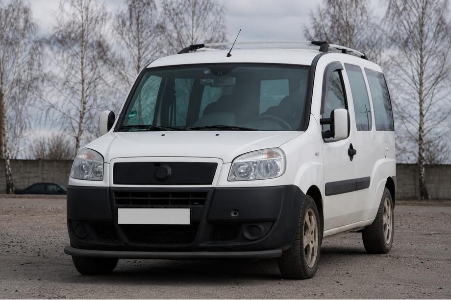 Fiat Doblo I 2001–2005 Přední ochranný rám ST008 Black (nerez) Image