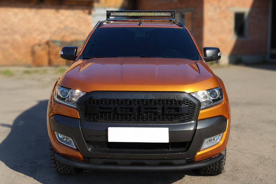 Ford Ranger 2011–2022 Přední ochranný rám ST008 Black (nerez) Image