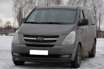 Hyundai H300, H1, Starex 2008–2020 Přední ochranný rám ST008 Black (nerez) fotografie 3