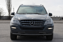 Mercedes ML W164 2005–2011 Přední ochranný rám ST008 Black (nerez) fotografie 1