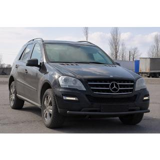 Přední ochranný rám ST008 Black (nerez) Mercedes ML W164 2005–2011 fotografie 2