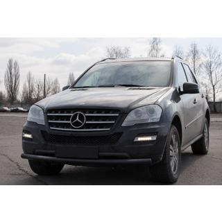 Přední ochranný rám ST008 Black (nerez) Mercedes ML W164 2005–2011 fotografie 3