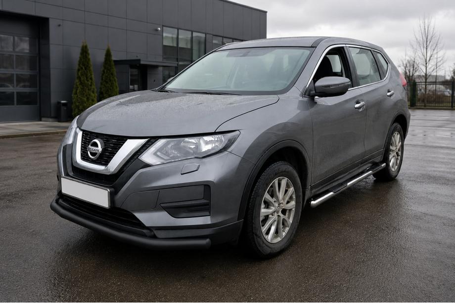 Nissan X-trail T32/Rogue 2014–2021 Přední ochranný rám ST008 Black (nerez) Image