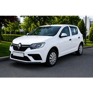 Přední ochranný rám ST008 Black (nerez) Renault Sandero 2013–2022 fotografie 1