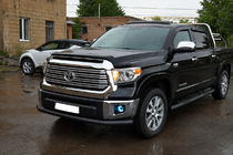 Toyota Tundra 2007–2021 Přední ochranný rám ST008 Black (nerez) fotografie 2