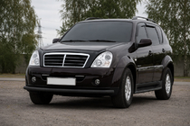 SsangYong Rexton I 2001–2017 Přední ochranný rám ST008 Black (nerez) fotografie 1