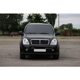 Přední ochranný rám ST008 Black (nerez) SsangYong Rexton I 2001–2017 fotografie 2