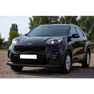 Přední ochranný rám ST008 Black (nerez) Kia Sportage 2015–2021 fotografie 1