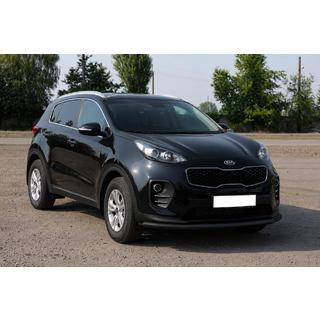Přední ochranný rám ST008 Black (nerez) Kia Sportage 2015–2021 fotografie 2