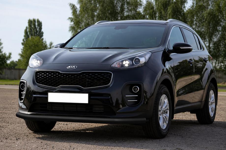 Kia Sportage 2015–2021 Přední ochranný rám ST008 Black (nerez) Fotografie 1