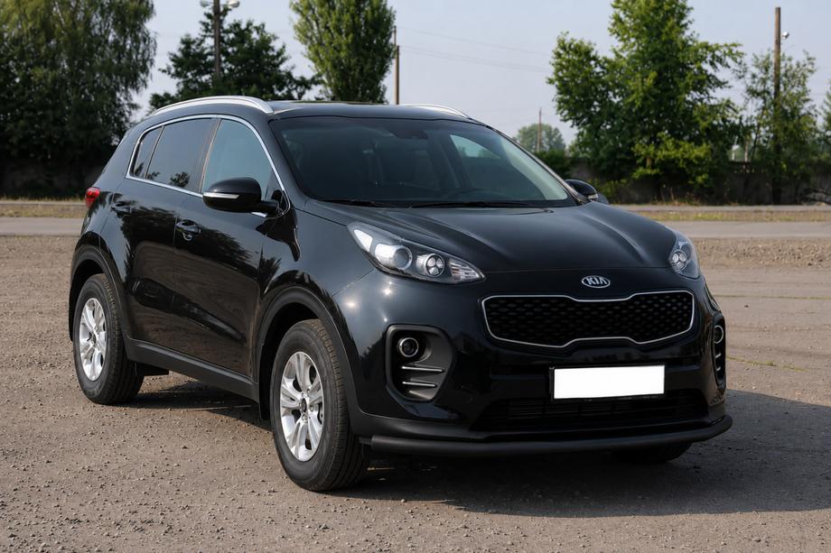 Kia Sportage 2015–2021 Přední ochranný rám ST008 Black (nerez) Fotografie 2