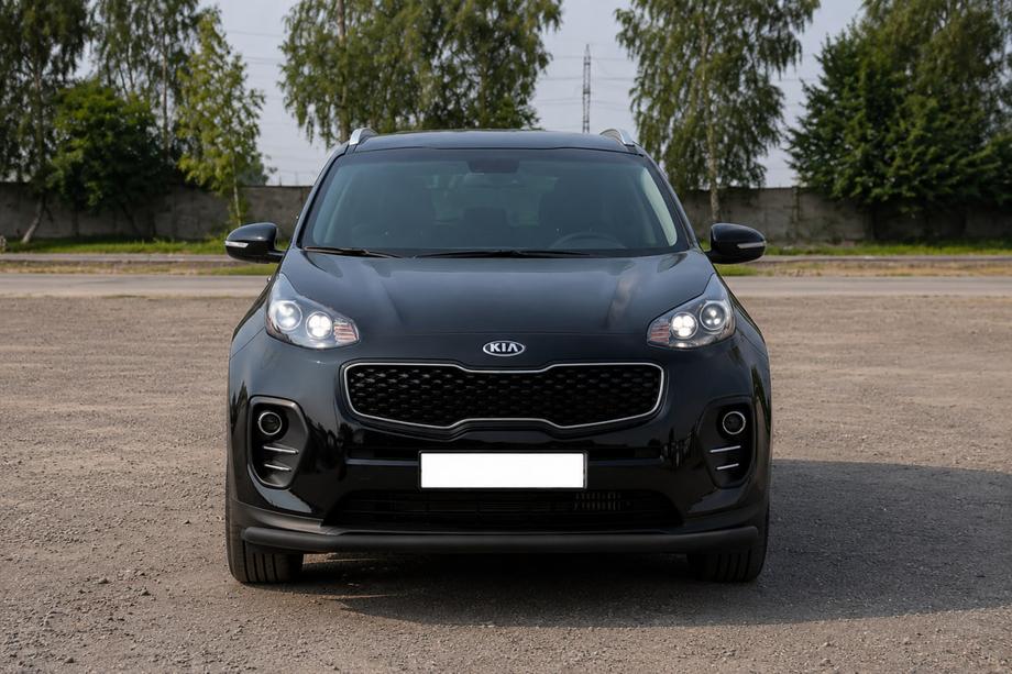 Kia Sportage 2015–2021 Přední ochranný rám ST008 Black (nerez) Fotografie 3