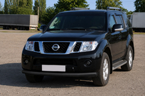 Nissan Pathfinder R51 2005–2014 Přední ochranný rám ST008-1 Black (nerez) fotografie 1