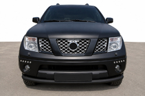 Nissan Pathfinder R51 2005–2014 Přední ochranný rám ST008-2 Black (nerez) fotografie 1