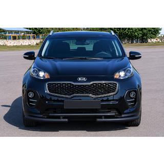Přední ochranný rám ST009 Black (nerez) Kia Sportage 2015–2021 fotografie 1