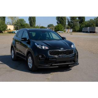 Přední ochranný rám ST009 Black (nerez) Kia Sportage 2015–2021 fotografie 2