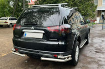 Mitsubishi Pajero Sport 2008–2015 Zadní ochranný rám AK003-Double (2 ks, nerez) fotografie 1