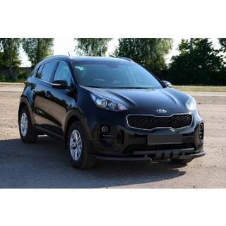 Přední ochranný rám ST009-15 Black (nerez) Kia Sportage 2015–2021 fotografie 2