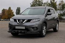 Nissan X-trail T32/Rogue 2014–2021 Přední ochranný rám ST009-15 Black (nerez) fotografie 2