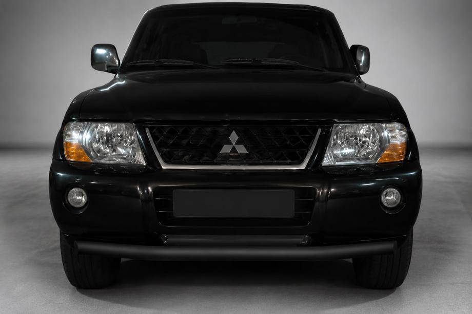 Mitsubishi Pajero Wagon III 1999–2006 Přední ochranný rám ST014 Black (nerez) Image