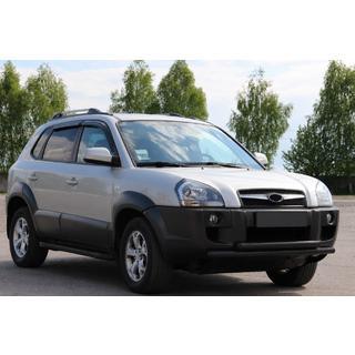 Přední ochranný rám ST014 Black (nerez) Hyundai Tucson JM 2004– fotografie 2