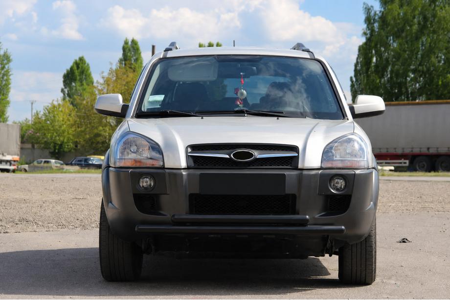 Hyundai Tucson JM 2004– Přední ochranný rám ST014 Black (nerez) Fotografie 1