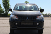 Mitsubishi L200 2015–2024 Přední ochranný rám ST014 Black (nerez) fotografie 1