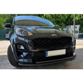 Přední ochranný rám ST014 Black (nerez) Kia Sportage 2015–2021 fotografie 1