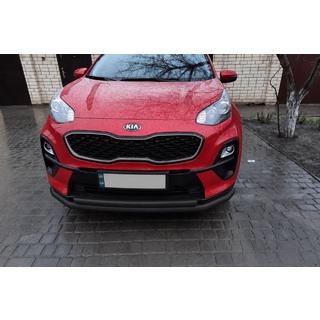 Přední ochranný rám ST014 Black (nerez) Kia Sportage 2015–2021 fotografie 2