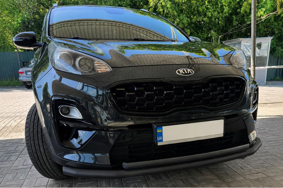 Kia Sportage 2015–2021 Přední ochranný rám ST014 Black (nerez) Image